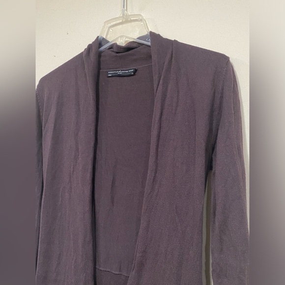 Peruvian Connection Womens Brown Pima Cotton Silk Open Long Cardigan Sweater XS - Picture 4 of 5
